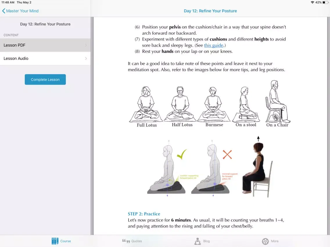 Meditation for Anxiety iPad سکرین شاٹس
