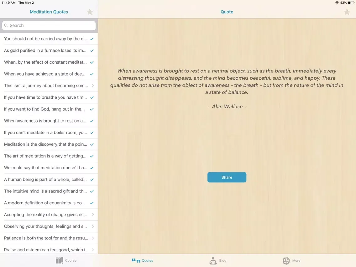 Meditation for Anxiety iPad سکرین شاٹس
