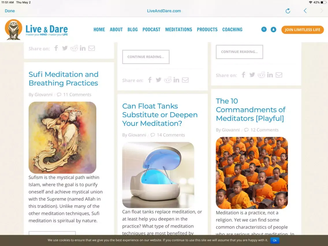 Meditation for Anxiety iPad سکرین شاٹس