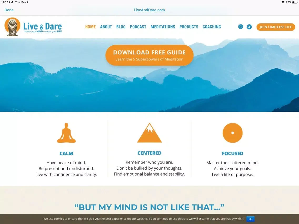Meditation for Anxiety iPad سکرین شاٹس