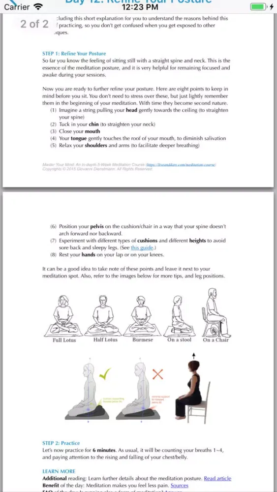 Meditation for Anxiety سکرین شاٹس