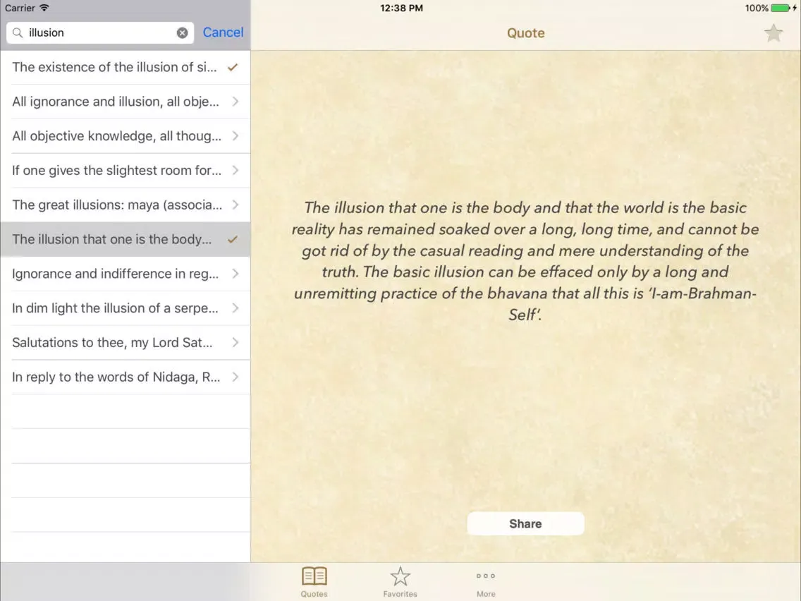 Ribhu Gita Quotes iPad  스크린샷