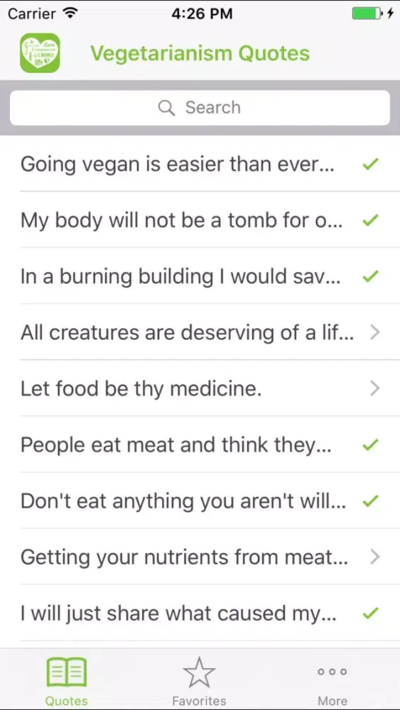 Vegetarian & Vegan Quotes سکرین شاٹس