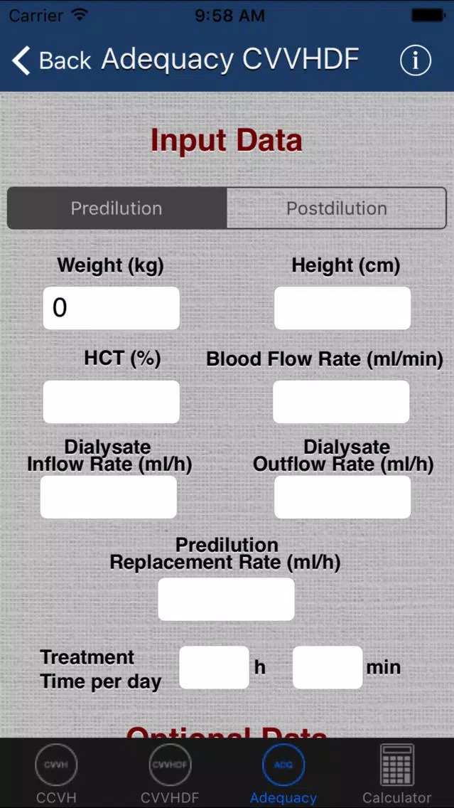 CRRT Calculator应用截图