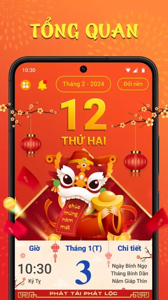 Tangkapan skrin Lịch Âm 2025 - Lịch Vạn Niên