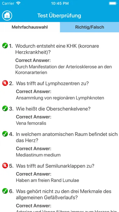 Скриншоты Herz-Kreislaufsystem Quiz