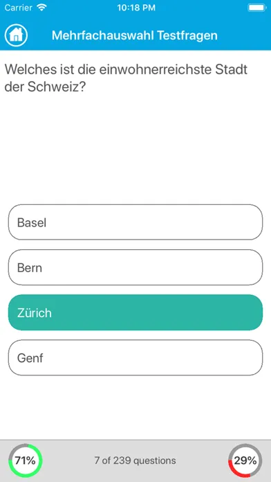 Geographie Europas Quiz Screenshots