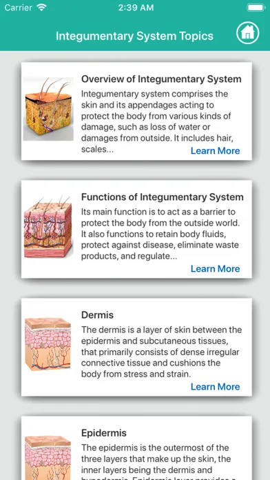 Anatomy : Integumentary System应用截图