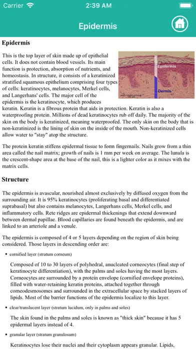 Anatomy : Integumentary System应用截图