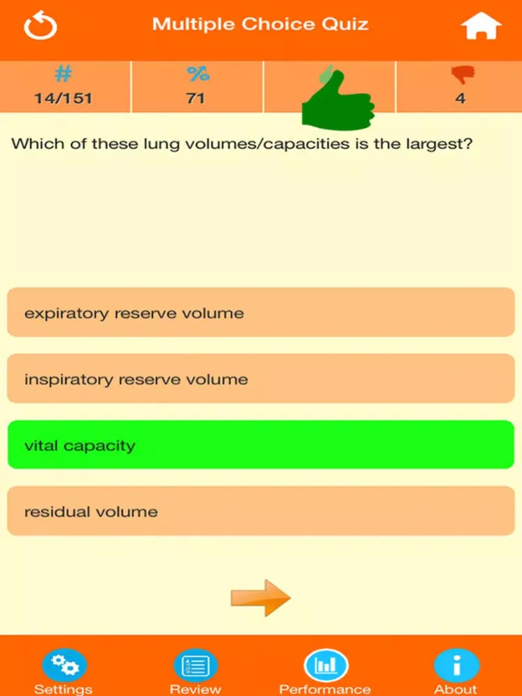Human Body Parts : Lungs Quiz iPad  Screenshots