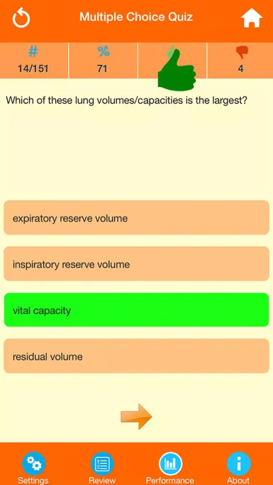 Human Body Parts : Lungs Quiz Screenshots