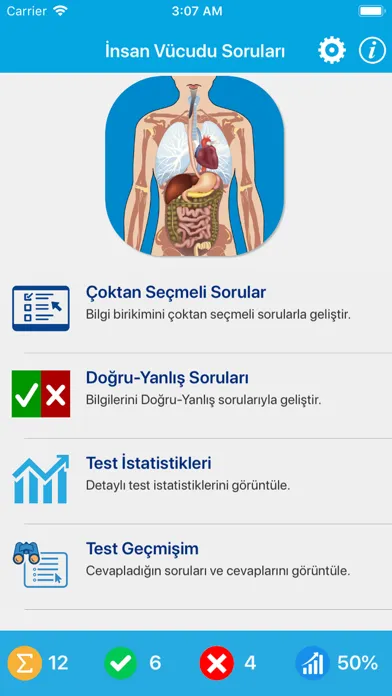 İnsan Vücudu Soruları 스크린샷