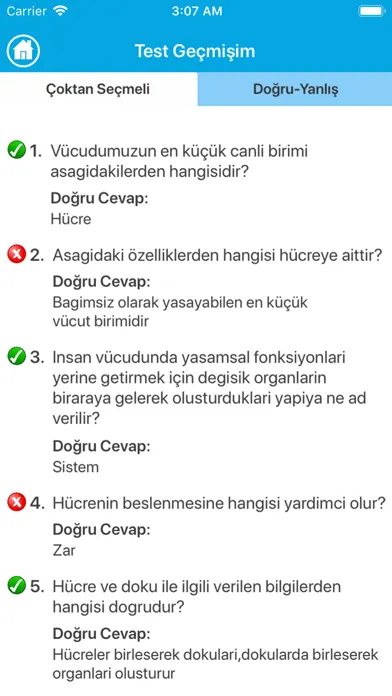 İnsan Vücudu Soruları 스크린샷
