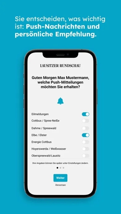 Lausitzer Rundschau سکرین شاٹس