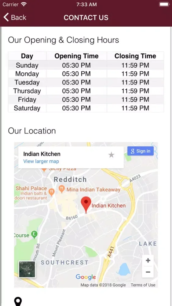 Capturas de pantalla de Indian Kitchen Redditch