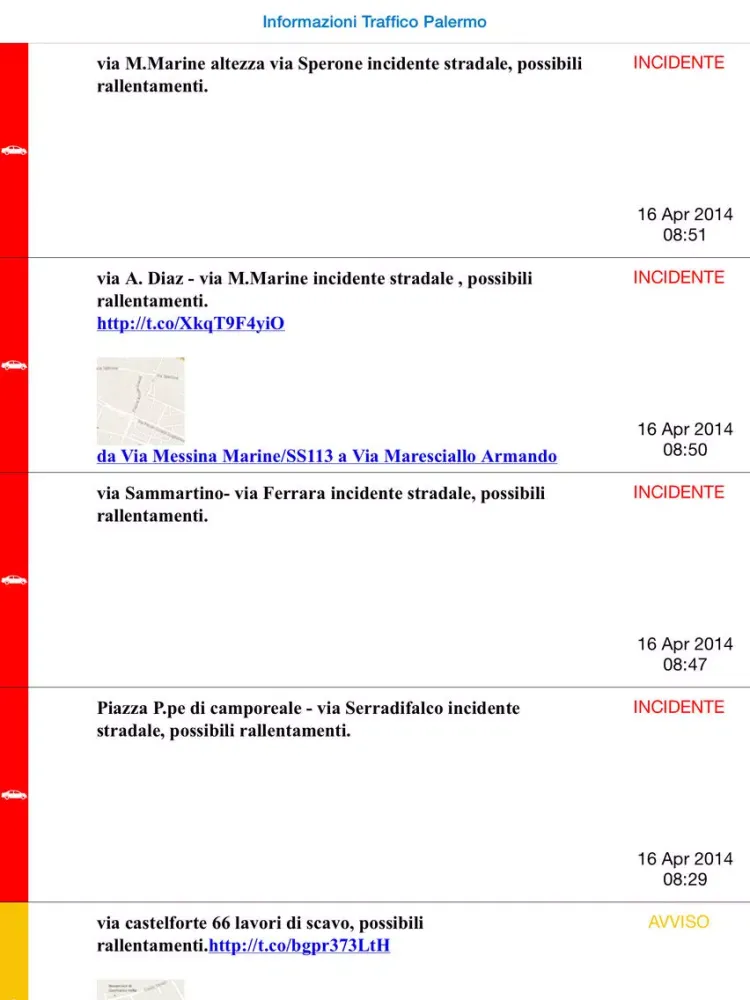 Traffico Palermo iPad Screenshots