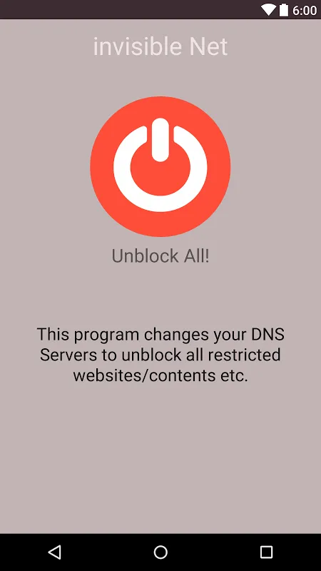 Ảnh chụp màn hình của DNS Changer
