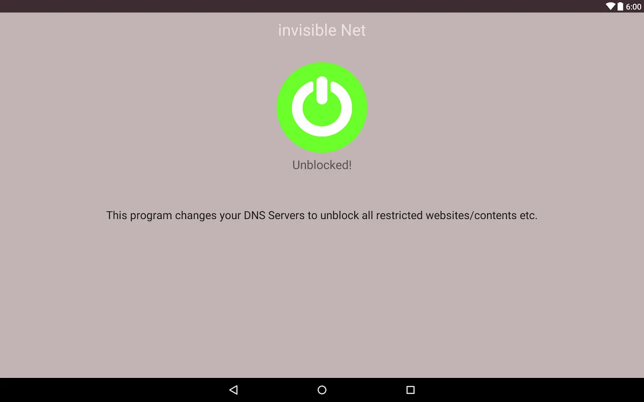 Ảnh chụp màn hình của DNS Changer