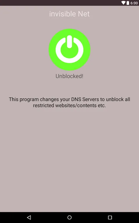 Ảnh chụp màn hình của DNS Changer