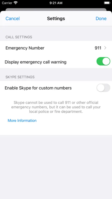 Captures d'écran de NineOneOne – Emergency Dialer