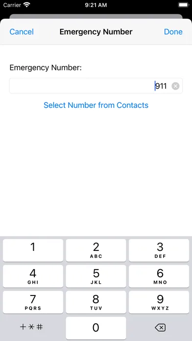 Captures d'écran de NineOneOne – Emergency Dialer