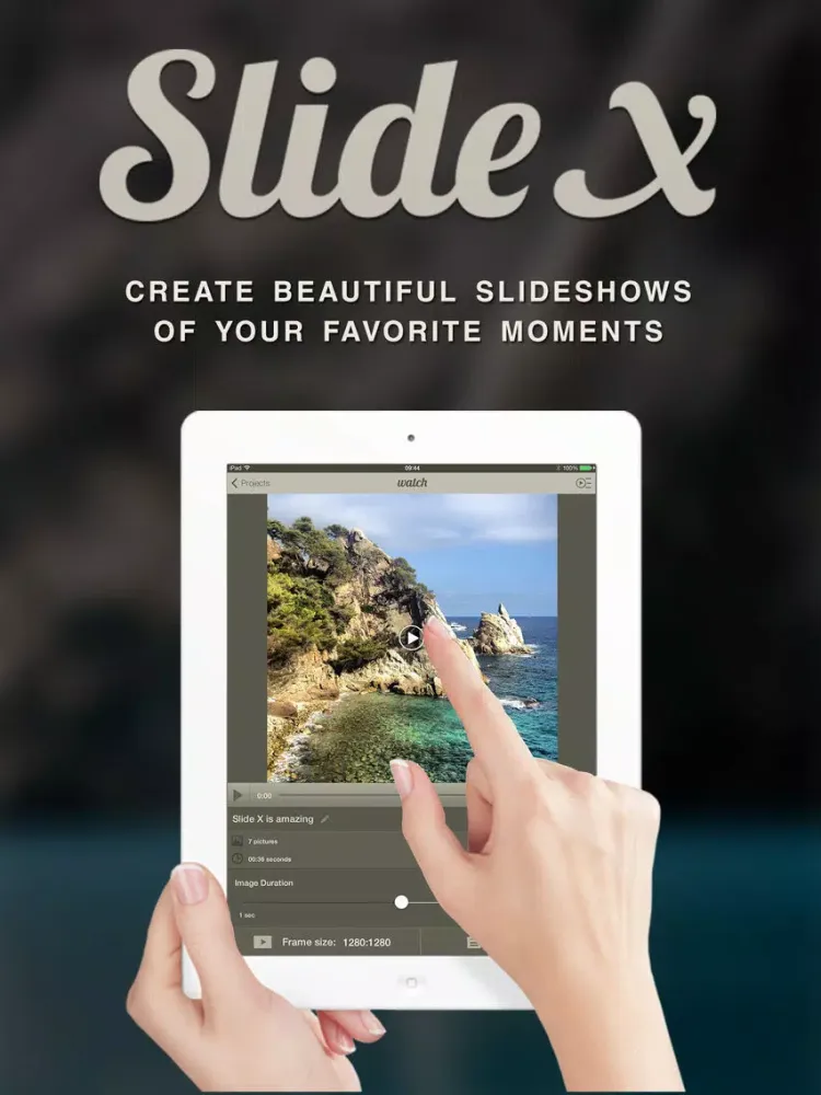 Slide X Pro ● Slideshow Creator ● Professional HD iPad 应用截图