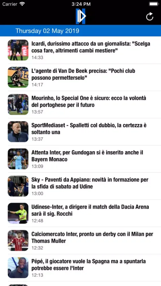 ภาพหน้าจอของ Inter News | Inter Dipendenza