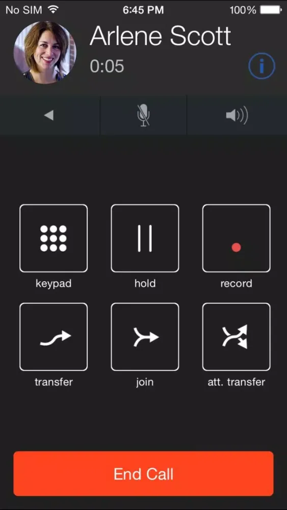 Intermedia softphone应用截图