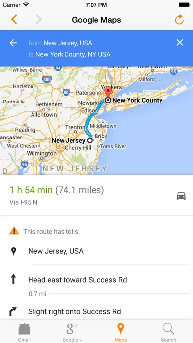 Tabs for Google - Gmail, Google Plus, Maps and Search Screenshots