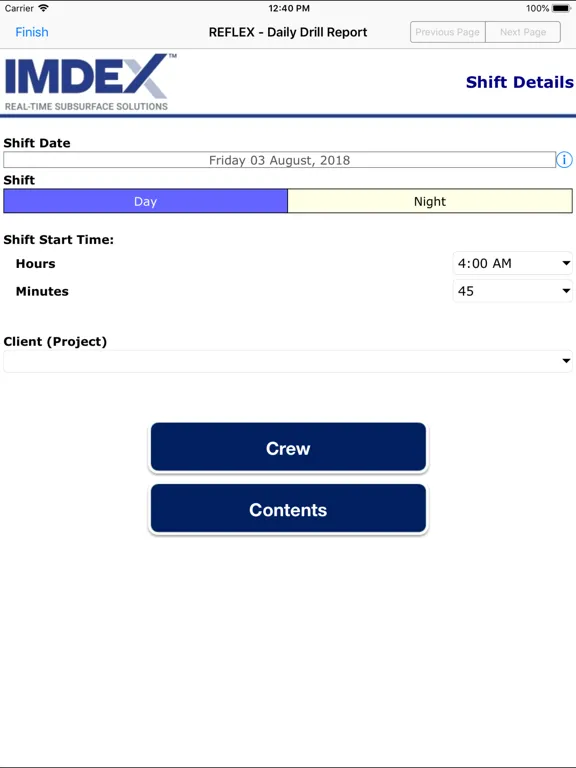 Zrzuty ekranu IMDEX Mobile iPad 
