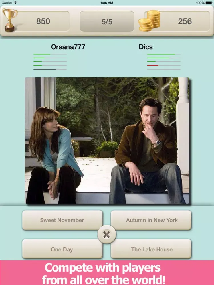 Capturas de pantalla de Quiz Movie! iPad 