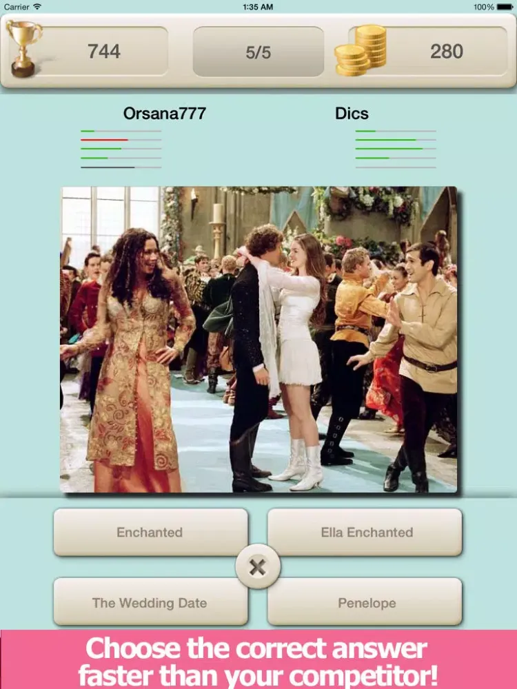 Capturas de pantalla de Quiz Movie! iPad 