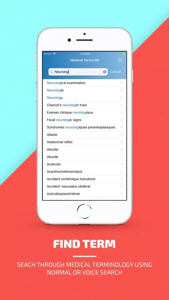 Medical Terms EN Screenshots
