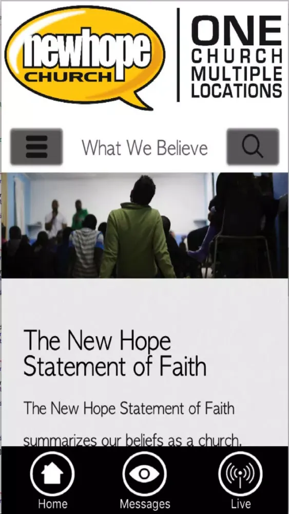 Screenshot di New Hope Church TV