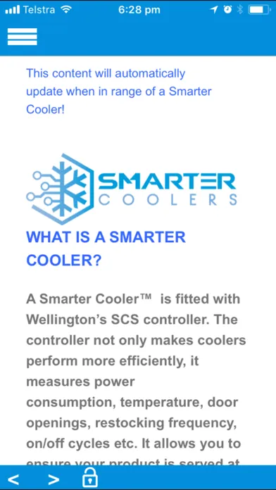 Captures d'écran de SmarterCoolers