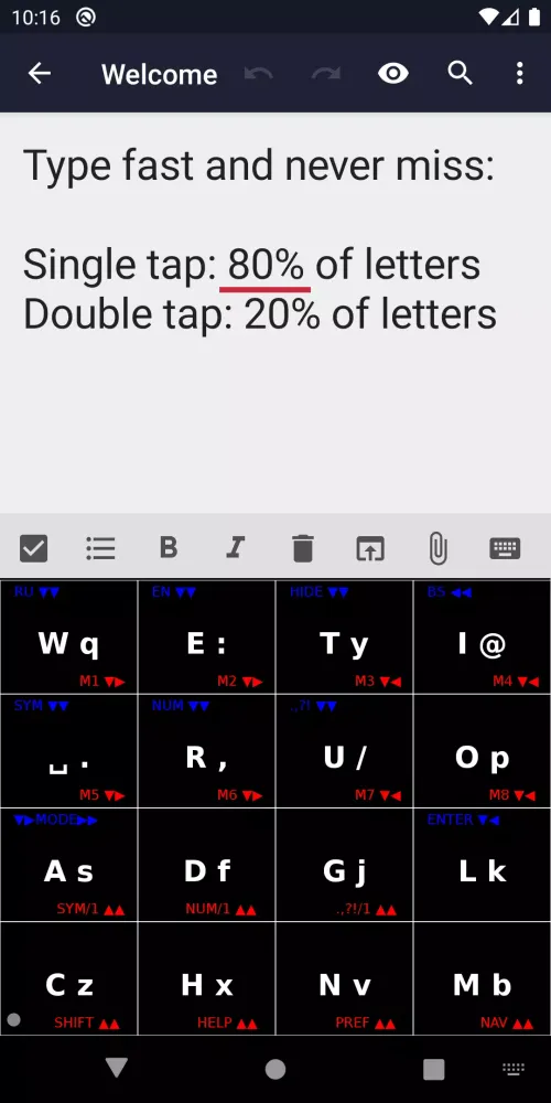 Huge Keys Keyboard: Firm Touch Screenshots