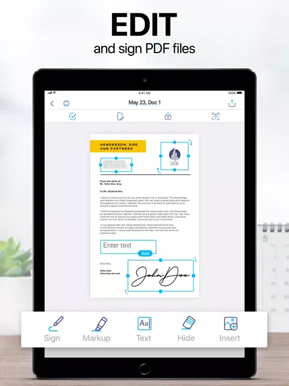 Tangkapan skrin iScanner - PDF Scanner App iPad 