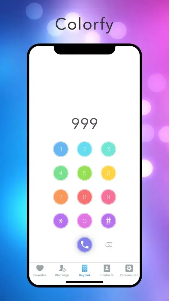 Tangkapan skrin Ring Pro | Color Call & KeyPad