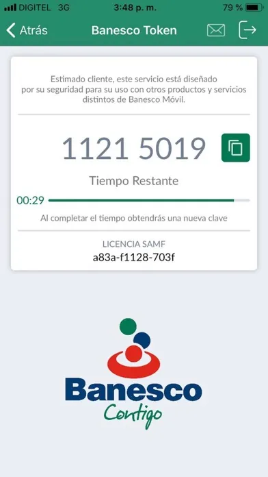 Banesco Token Screenshots