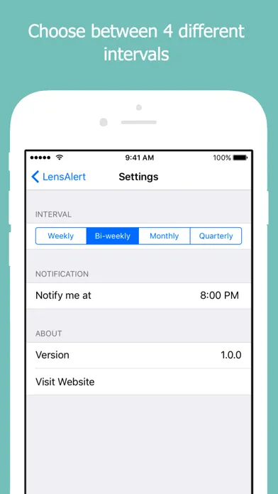 صور LensAlert - Contact Lens Reminder and Tracker