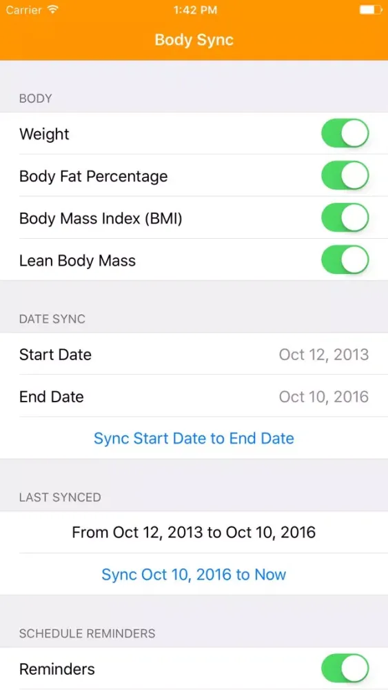 تصاویر Body Sync for Fitbit to Health