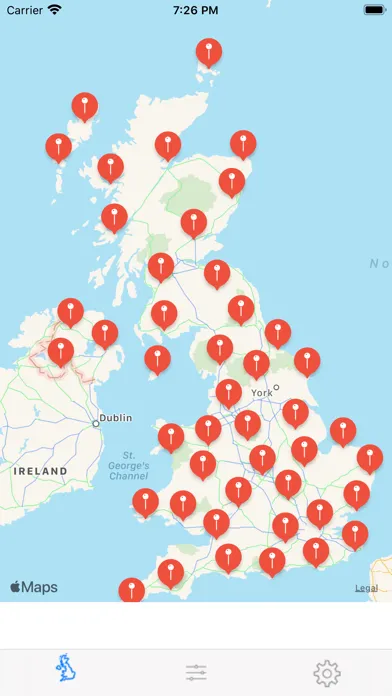 Ảnh chụp màn hình của UK Ham Repeaters