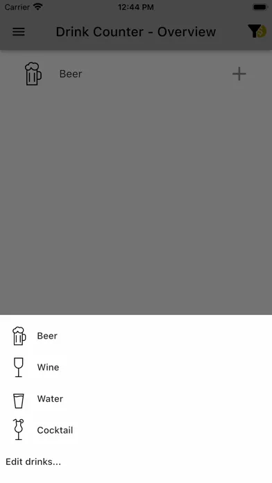 Drink Counter Screenshots