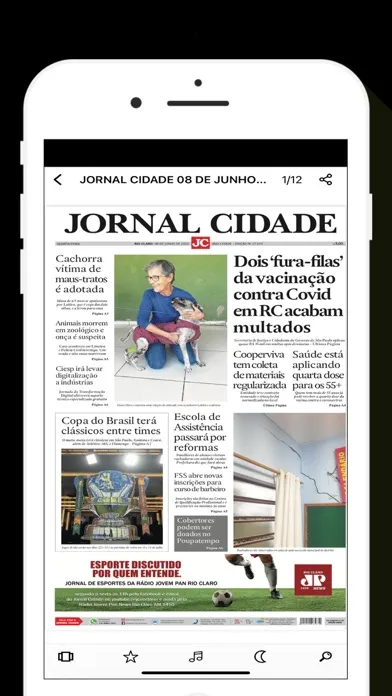 Tangkapan skrin Jornal Cidade