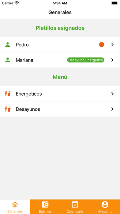 Nutrición Escolar سکرین شاٹس