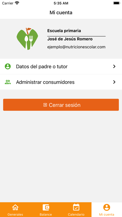 Nutrición Escolar سکرین شاٹس