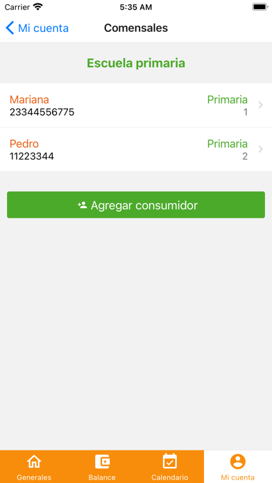 Nutrición Escolar سکرین شاٹس