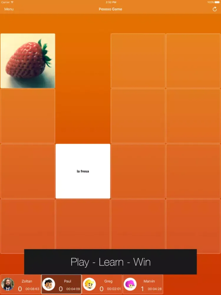 Tangkapan layar doMind ES - Spanish Language Words Teacher iPad 