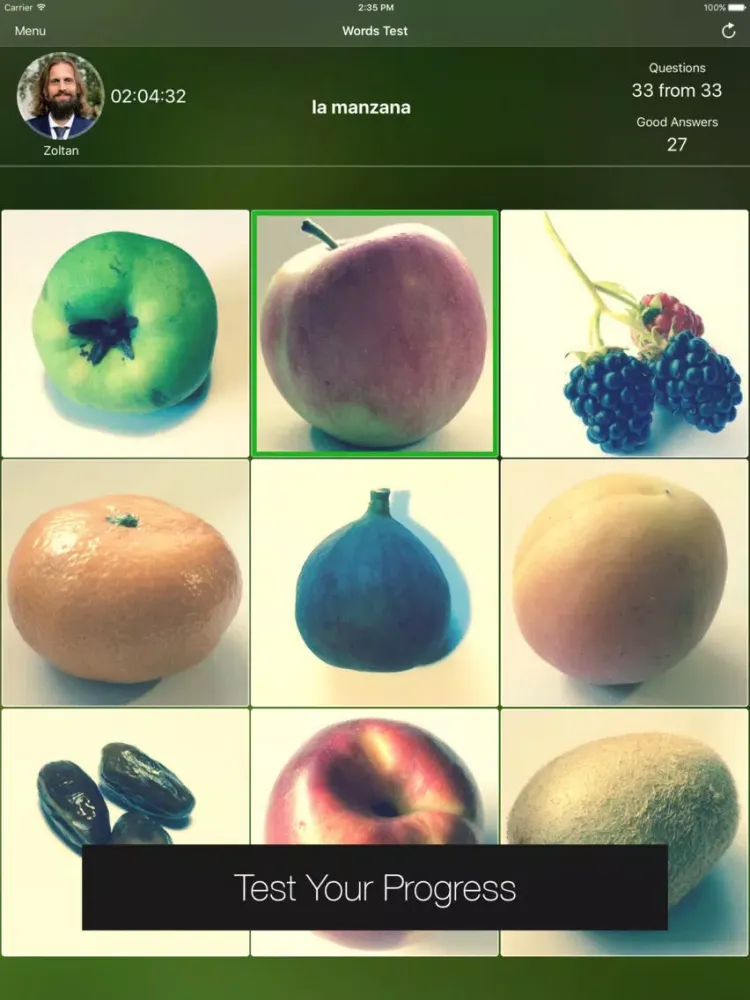 Tangkapan layar doMind ES - Spanish Language Words Teacher iPad 