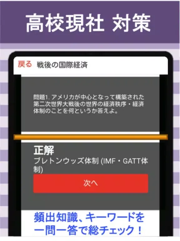 高校 現代社会 一問一答⑥ iPad 应用截图